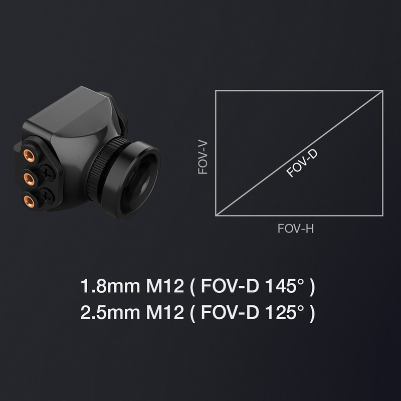 Foxeer Arrow Mini Pro 2.5mm 650TVL 4:3 WDR FPV Camera