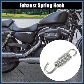 INFINAUTO Motorcycles Universal Exhaust Pipe Spring 40mm 1.57" Stainless Steel Stylish Design