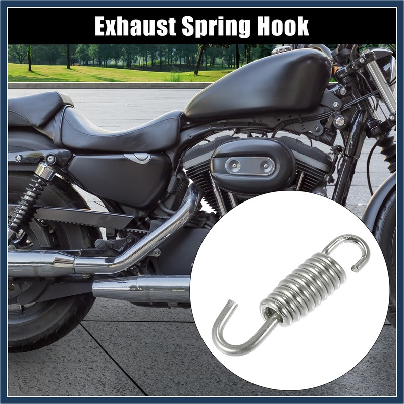 INFINAUTO Motorcycles Universal Exhaust Pipe Spring 40mm 1.57" Stainless Steel