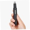 2-in-1 Rechargeable Electric Nose Hair Trimmer Sideburns Remover Set Black
