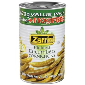 Zarrin - Pickled Cucumbers Cornichons (Pack of 3), 23.7oz/670g each
