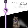 LZXLXS Airtag Cat Collar Reflective Adjustable Cat GPS Tracker Collar