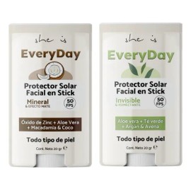 Set Protección Solar Facial Fps50 (2 Pzs) She Is Skincare                                                                                             