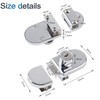 INCREWAY 2pcs Showcase Lock, Zinc Alloy Drill Glass Door Lock