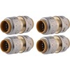 SharkBite Max 1/2 Inch Coupling, Pack of 4, Push to