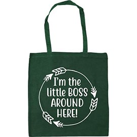 Hippowarehouse I'm The Little Boss Around Here! Tote Shopping Gym Beach Bag 42cm x38cm, 10 litres