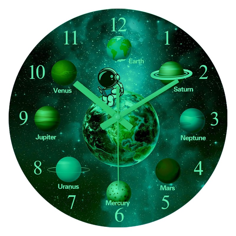 Constantplanet Silent Wall Clock Non Ticking 14 Inch Decorative Wall