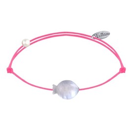 LES POULETTES BIJOUX - Bracelet Link Mother of Pearl Little Fish, Pearl, Mother of pearl.