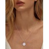 RANDES Six Leaf Clover Necklace 925 Sterling Silver Chain Dainty