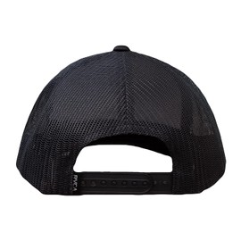 RVCA Men's Curved Bill Snapback Mesh Trucker Hat, Black Camo, OS