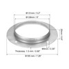 PATIKIL 5" Duct Connector Flange, 2 Pack Metal Straight Pipe
