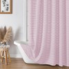 Aiyufeng Blush Pink Long Boho Shower Curtain 72x84 Inches, Modern