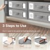 Criusia Bed Sheet Organizers and Storage, 6 Pack Foldable Linen
