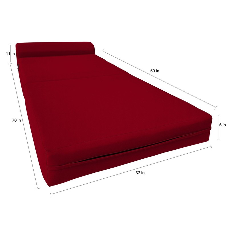 Amfuton Sleeper Chair Folding Foam Beds, Portable Sofa Bed Sit