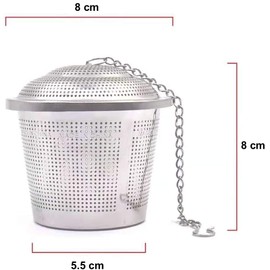 Tea Infuser Reusable Stainless Steel Strainers for Loose Leaf Teas Filter Cage (5.5x8x8cm)