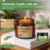 Aottom Citronella Candles - 8 Pack Natural Soy Wax for