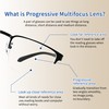 SooGree Multifocus Progressive Reading Glasses Men Computer Glasses Men Blue