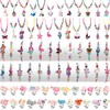 72 Pieces Kids Jewelry for Girls Set Mermaid Unicorn Butterfly