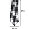 tiemart Pattern Slim 2.5" Necktie (Houndstooth)