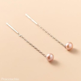 Silver 925 Silver Freshwater Pearl Natural Pearl Chain Purple Orange White Metal Allergy Short Type Short Simple Warm, Sterling Silver Silver, Cubic Zirconia