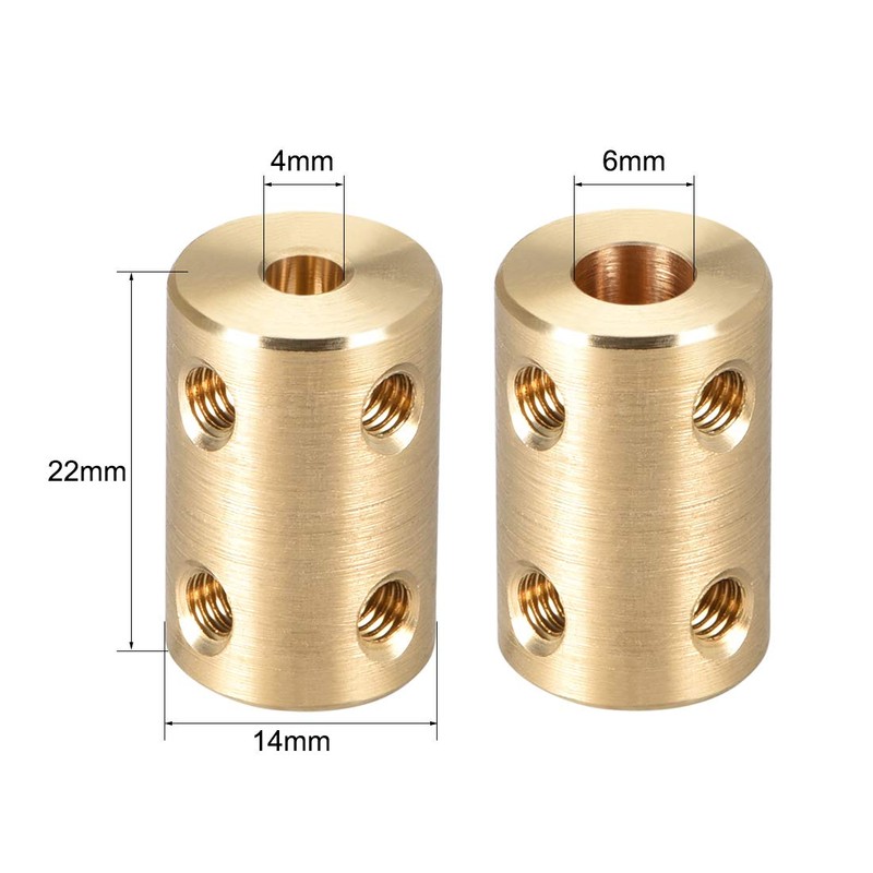 sourcing map 2 Pieces 4 mm to 6 mm Bore