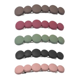 Pack of 5 French Hair Clips for Women, Hair Clips Set for Women, Thin Hair Clips for Women, French Hair Clips for Thin Hair (9 cm)