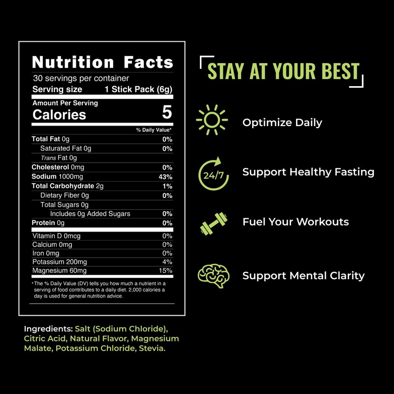 daily salts Electrolyte Drink Mix – Hydration Packets | Zero