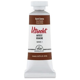 Utrecht Artists' Gouache - Burnt Sienna, 14 ml tube