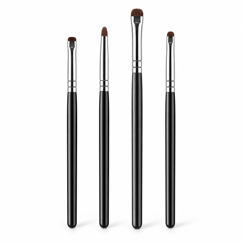 4-Piece Precision Eye Makeup Brush Set for Detailed Looks –