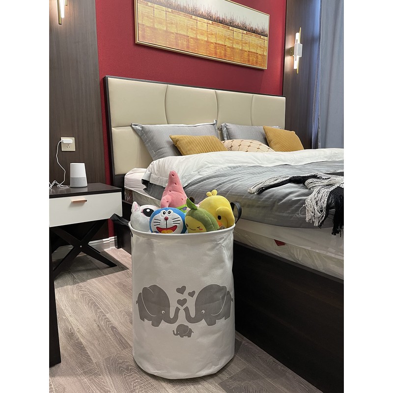 ESSME Baby Laundry Basket,Elephant Hamper，Baby Hamper For Nursery for Kids,