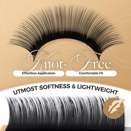 LASHVIEW Eyelash Extensions,Individual Lashes,Premium Single&Classic Lases,0.15 D Curl Thickness 13mm,Natural Semi Permanent Eyelashes, lashes individual,Soft Application-friendly