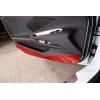 necar2020 Red Carbon Inner Door Anti Kick Panel Trim Accessories