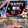 Happy 4th of July Banner Backdrop, 4th of July Decorations,