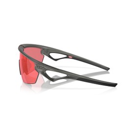 Oakley OO9403 Sphaera Polarized Rectangular Sunglasses, Matte Grey Smoke/Prizm Trail Torch, 36 mm