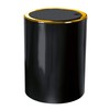 Kleine Wolke Golden Clap Cosmetic Bin, ABS, Black, 5 L,