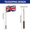 Cipszoely 8.2FT Telescopic Flag Pole Portable Handheld Flag Poles with