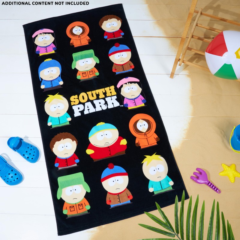 South Park Beach Towel for Adults Teens Soft Absorbent Bath
