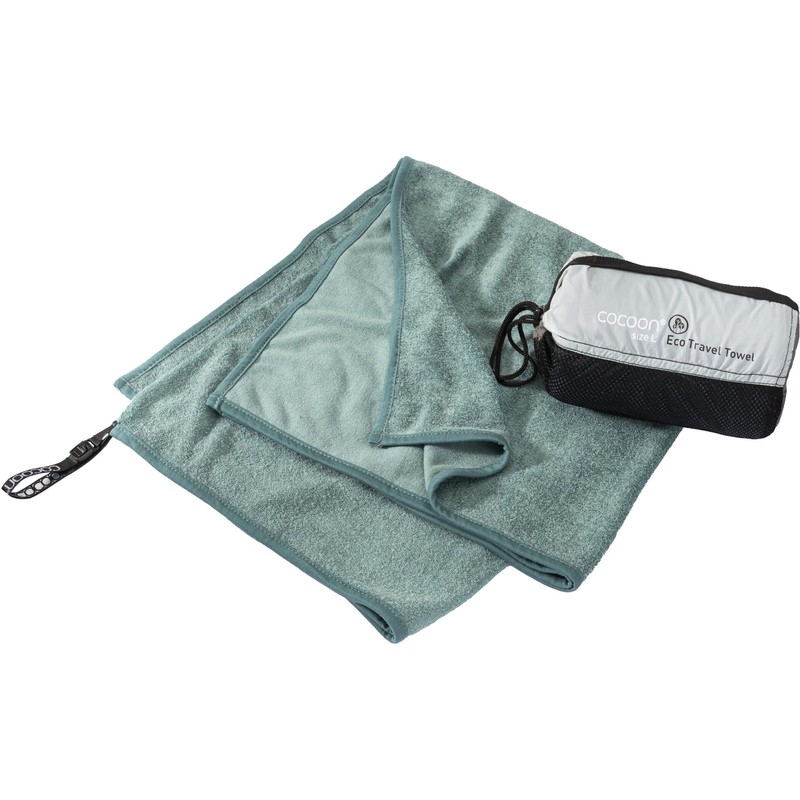 Cocoon Eco Travel Towel Lying Surface Large Nile Green