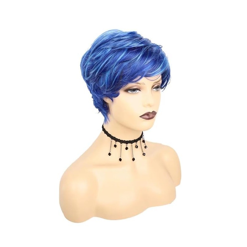Peluca Corta Estilo Pixie Fchw, Pelucas Sintéticas Para Mujer, Pelucas