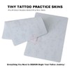 1pc White Tiny Tattoo Practice Skin Double Sided Silicone Tattoo