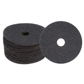 sourcing map 25PCS Silicon Carbide Resin Fiber Grinding and Sanding Discs 5" x 7/8" Center Hole 36 Grit Fiber Abrasive Discs for Grinding Polishing