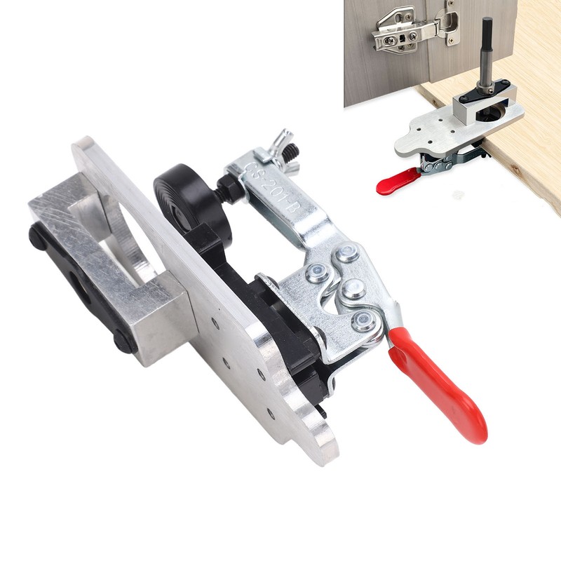 Concealed Door Hinge Jig 35mm Cabinet Hinge Drilling Guide Locator