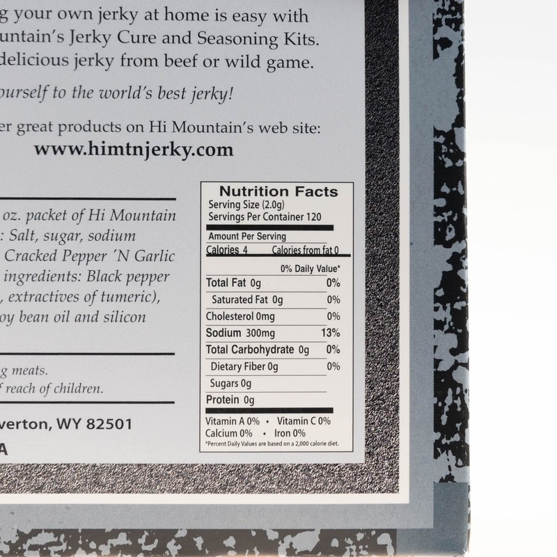 Hi Mountain Jerky Seasoning and Cure Kit | CRACKED PEPPER