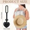 6Pcs Hat Clips for Travel on Bag Heart Shaped Silicone