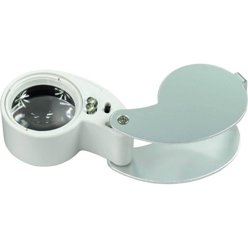 HTS 201X3 30x 25mm White Illuminated Jeweler's Loupe