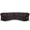 Ruaozz Sectional Sofa Covers 5-Pieces Oversized Recliner Couch Covers Washable