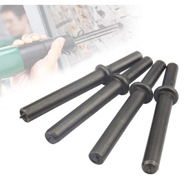 Eau 4 Pcs Pneumatic Air Rivet Hammer Set, Heavy Duty Shank 0.401 Air Hammer Bits Tools Kit.