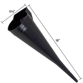 Scepter AMKIT01 15.5 Quart Oil Drain Pan with Pour Spout and 18-Inch Mechanics Funnel Kit for Automotive Fluids Including Engine Oil, Anti-freeze, Transmission Fluid and More, Black