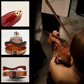 LMS LMS Violin Shoulder Rest for 3/4 Size 4/4 Size, Adjustable Shoulder Rest for Violin, with Height Adjustable Feet Comfortable Foam Pad for Kids Adults (3/4-4/4)