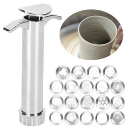 Mud Press Sculpture Tool Aluminium Alloy Modelling Clay Extruder for Clay Craft